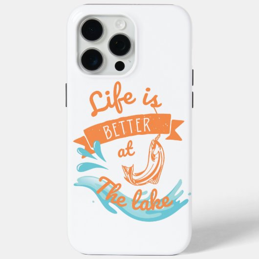 Das Leben am See ist besser Case-Mate iPhone Hülle (Rückseite)