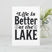 Das Leben am See ist besser Dankeskarte (Stehend Vorderseite)