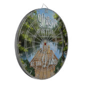 Das Leben am See ist besser Dartscheibe (Vorderseite Links)