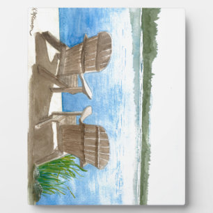 Das Leben am See ist besser Fotoplatte