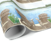 Das Leben am See ist besser Geschenkpapier (Rolleneckpunkt)