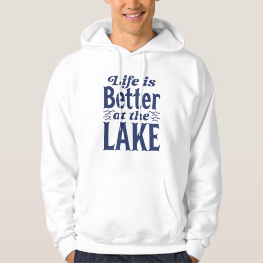 Das Leben am See ist besser Hoodie (Vorderseite)