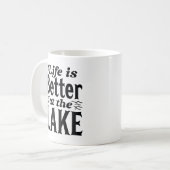 Das Leben am See ist besser Kaffeetasse (Vorderseite Links)