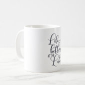 Das Leben am See ist besser Kaffeetasse (Vorderseite Links)