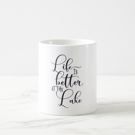 Das Leben am See ist besser Kaffeetasse (Mittel)