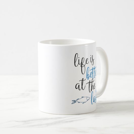 Das Leben am See ist besser Kaffeetasse (VorderseiteRechts)