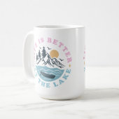 Das Leben am See ist besser Kaffeetasse (Vorderseite Links)