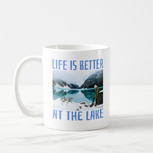 Das Leben am See ist besser Kaffeetasse (Links)