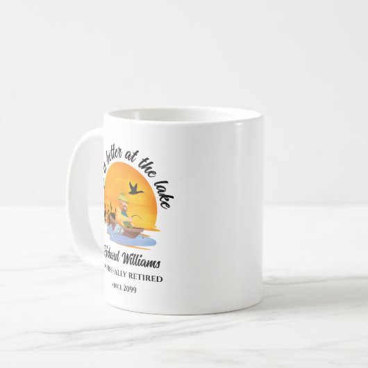 Das Leben am See ist besser. Kaffeetasse (Vorderseite Links)