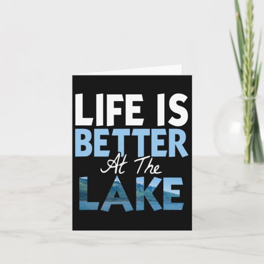 Das Leben am See ist besser Karte (Vorderseite)