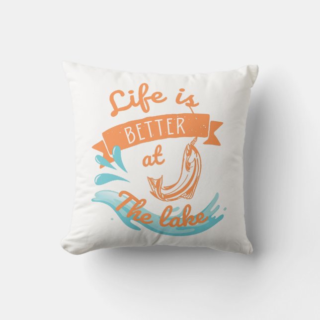 Das Leben am See ist besser Kissen (Vorderseite)