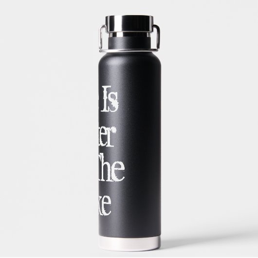 Das Leben am See ist besser, kundenspezifisch isol Trinkflasche (Rückseite)