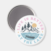 Das Leben am See ist besser Magnet (Vorderseite/Rückseite)
