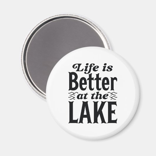 Das Leben am See ist besser Magnet (Vorderseite/Rückseite)