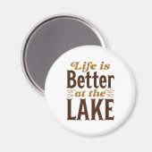 Das Leben am See ist besser Magnet (Vorderseite/Rückseite)