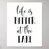Das Leben am See ist besser Poster (Vorne)