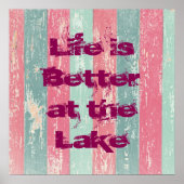 Das Leben am See ist besser Poster (Vorne)
