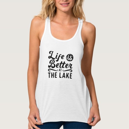 Das Leben am See ist besser Tank Top (Vorderseite)