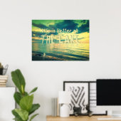 Das Leben am See Tiny Bird ist besser Poster (Heimbüro)