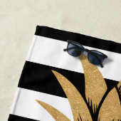 Das Leben am Strand Ananas Streifen Strandtuch (Beispiel)