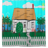 Das Leben am Strand Duschvorhang (Vorderseite)