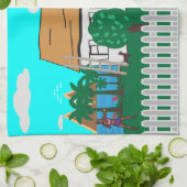 Das Leben am Strand Geschirrtuch (Gefaltet)