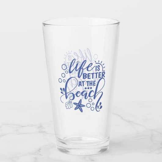 Das Leben am Strand House Ocean Condo ist besser Glas (Rückseite)