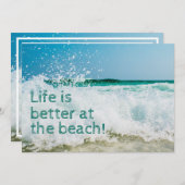 Das Leben am Strand ist besser Ankündigung (Vorne/Hinten)