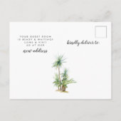 Das Leben am Strand ist besser Ankündigungspostkarte (Rückseite)