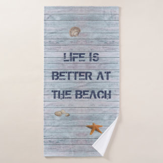 Das Leben am Strand ist besser Badehandtuch