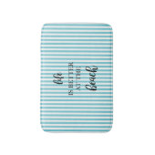 Das Leben am Strand ist besser Badematte (Vorderseite Vertikal)