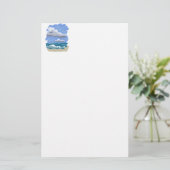 Das Leben am Strand ist besser Briefpapier (Stehend Vorderseite)