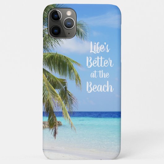 Das Leben am Strand ist besser Case-Mate iPhone Hülle (Rückseite)