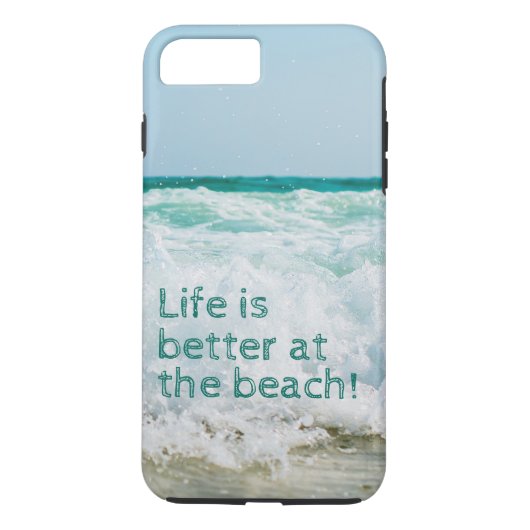 Das Leben am Strand ist besser Case-Mate iPhone Hülle (Rückseite)