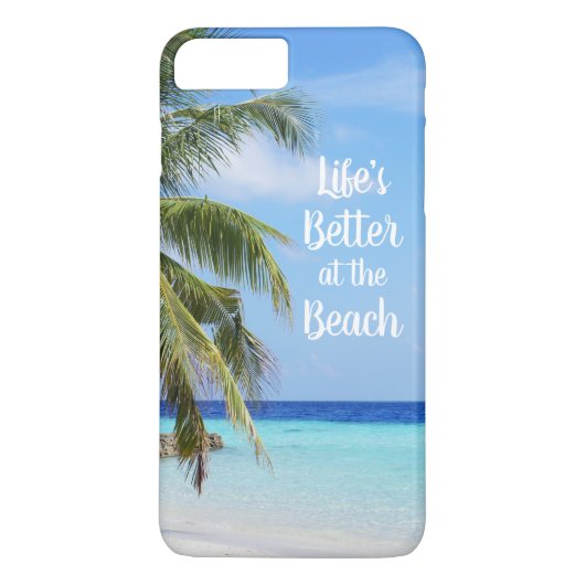 Das Leben am Strand ist besser Case-Mate iPhone Hülle (Rückseite)