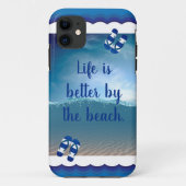 Das Leben am Strand ist besser Case-Mate iPhone Hülle (Rückseite)