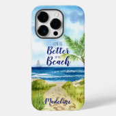 Das Leben am Strand ist besser Case-Mate iPhone Hülle (Rückseite)