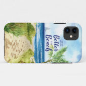 Das Leben am Strand ist besser Case-Mate iPhone Hülle (Rückseite (Horizontal))