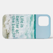 Das Leben am Strand ist besser Case-Mate iPhone Hülle (Rückseite (Horizontal))