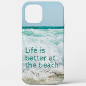 Das Leben am Strand ist besser Case-Mate iPhone Hülle (Rückseite)