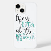 Das Leben am Strand ist besser Case-Mate iPhone Hülle (Rückseite)