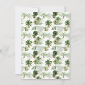 Das Leben am Strand ist besser Einladung (Rückseite)