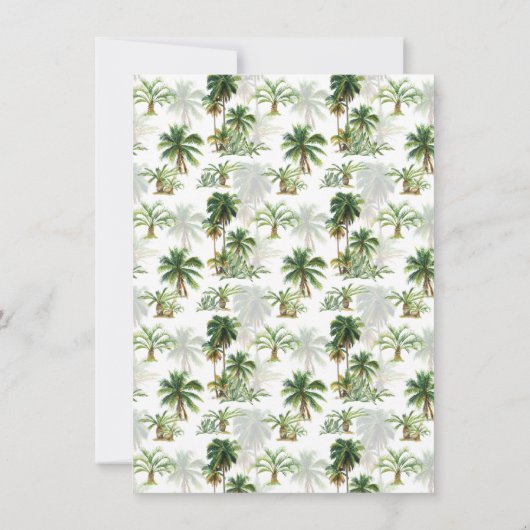 Das Leben am Strand ist besser Einladung (Rückseite)