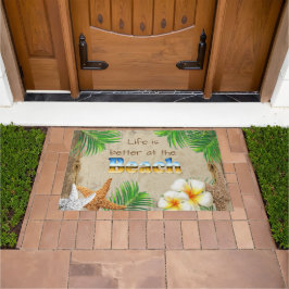 Das Leben am Strand ist besser Fußmatte