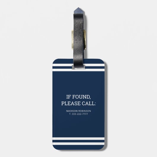 Das Leben am Strand ist besser Gepäckanhänger (Rückseite vertikal)