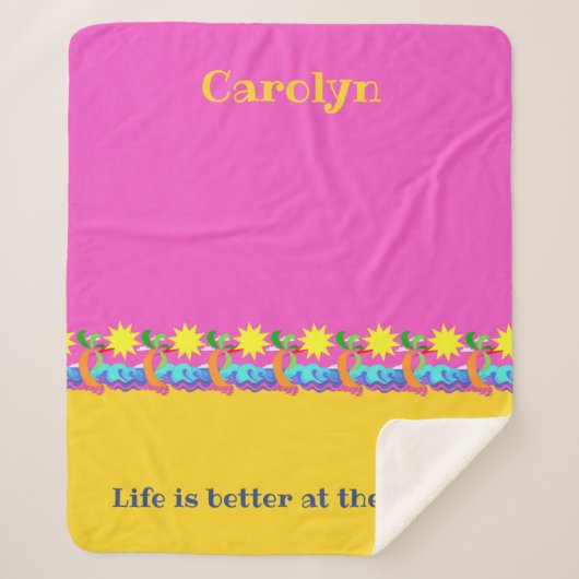 Das Leben am Strand ist besser, Ihr Name, Sherpadecke (Vorderseite)