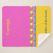 Das Leben am Strand ist besser, Ihr Name, Sherpadecke (Vorderseite (Horizontal))