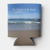 Das Leben am Strand ist besser (individualisierbar Dosenkühler (Vorderseite)