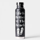 Das Leben am Strand ist besser isoliert Trinkflasche (Links)