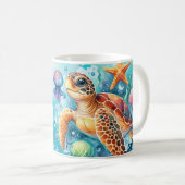 Das Leben am Strand ist besser Kaffeetasse (VorderseiteRechts)
